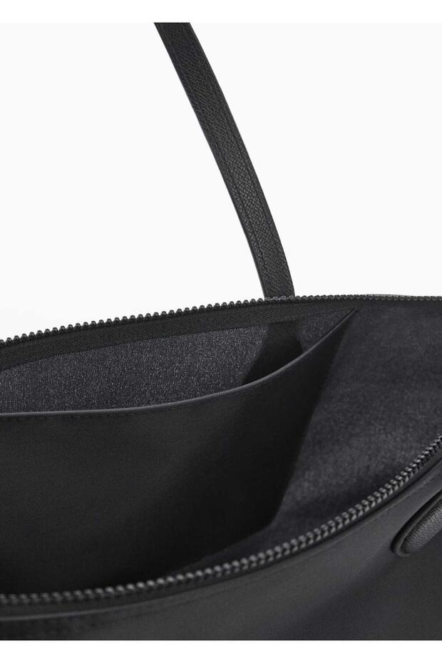 Teknik Kumaş Shopper Çanta - 4