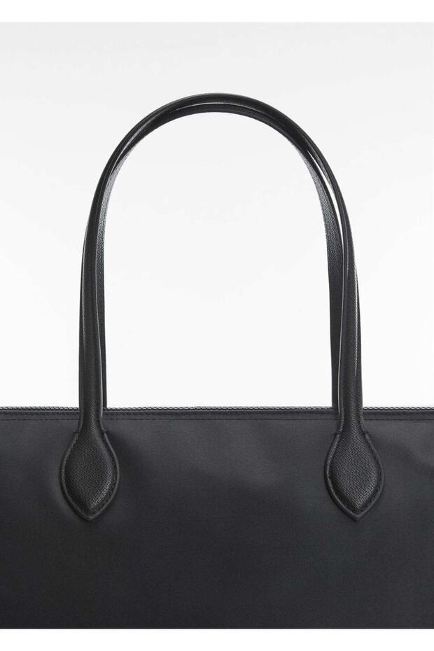 Teknik Kumaş Shopper Çanta - 5