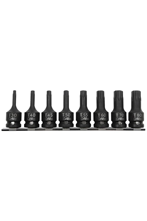 Impact Socket Set With Torx Tip T30-T80 - 8P. - 1