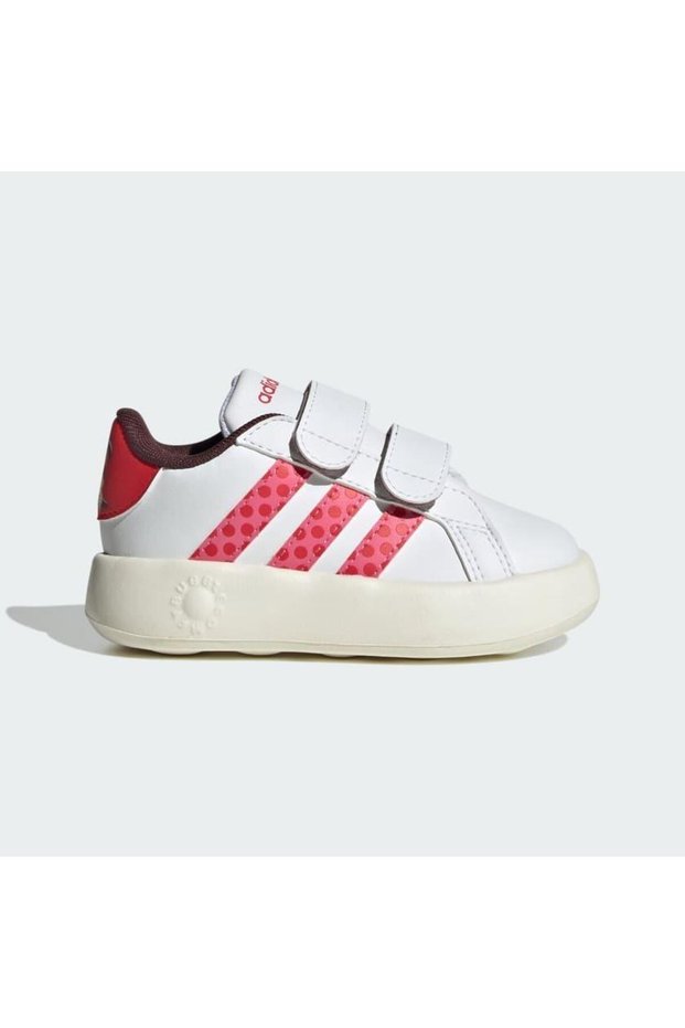 Adidas Girls' Minnie Mouse Print Sneakers with Hook and Loop Closure - GRAND COURT MINNIE CF I