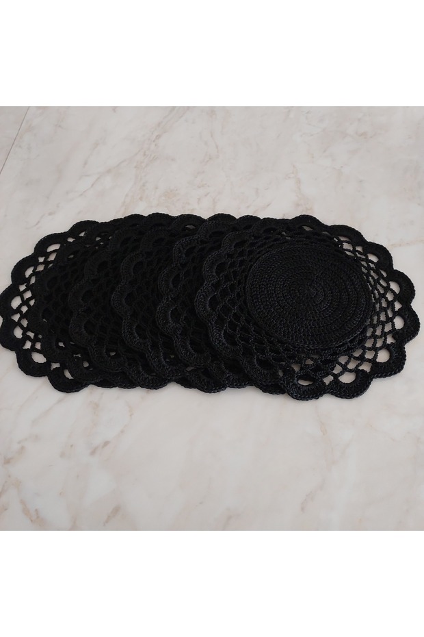 EL ÖRGÜSÜ 6 LI POLYESTER MAKROME SUPLA - 3