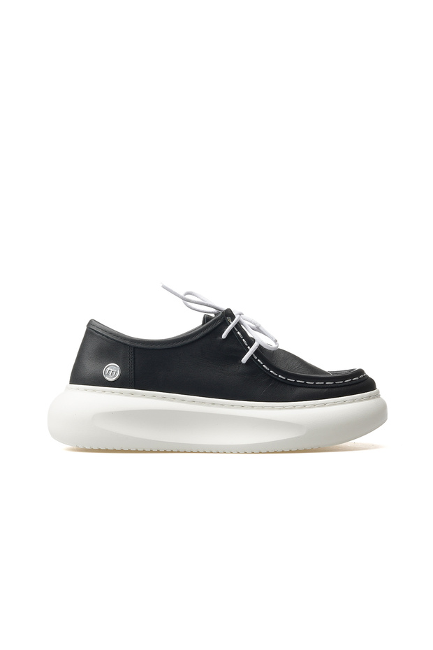 Women's Genuine Leather Casual Shoes 25Y D25Ya-7035 Z Black