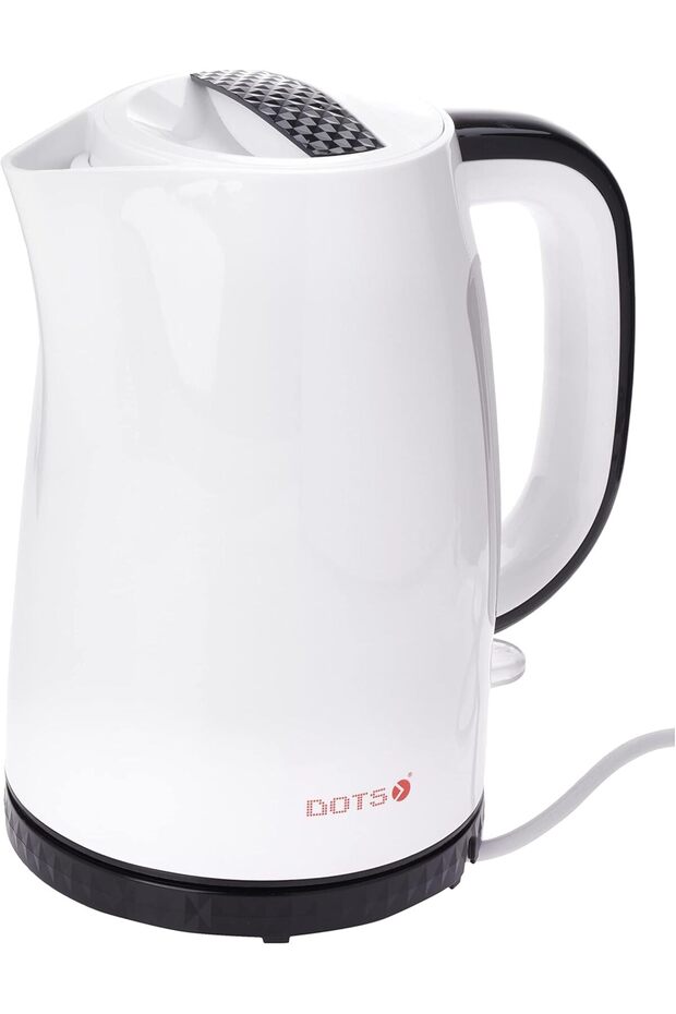 غلاية كهربائية عالية الكفاءة Kdf-003، مصنوعة من مادة بلاستيكية بيضاء - 1