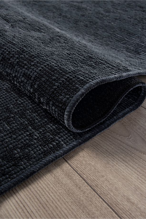 Antrasit Şönil Kilim Salon Oturma Çocuk Odası Dokuma Makine Halısı Mutfak Hasır Sisal Yolluk - 1