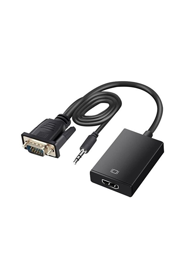 محول G-537K VGA إلى HDMI مع إدخال صوت 3.5 مم