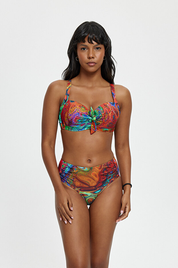 Bikini Set - Red - Patterned - 5