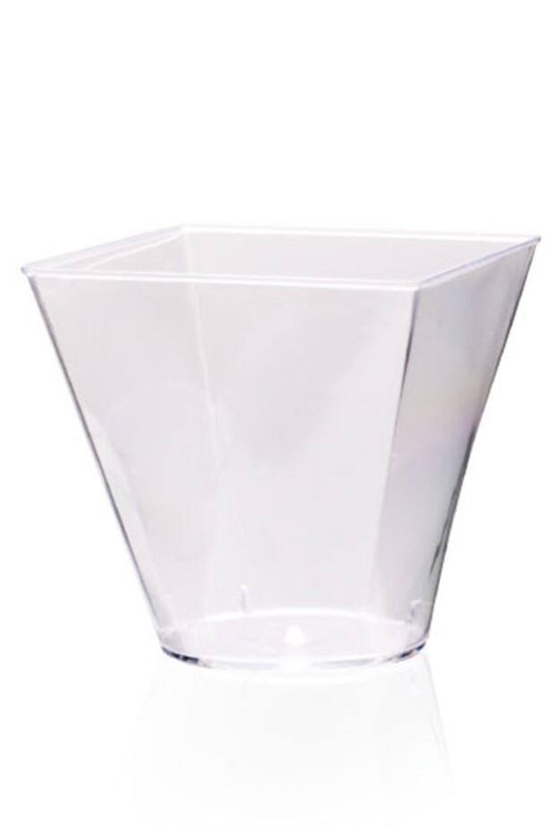 Cubic Prism Bowl Mica Without Lid Presentation Container 20 Pcs 200 Cc - 2