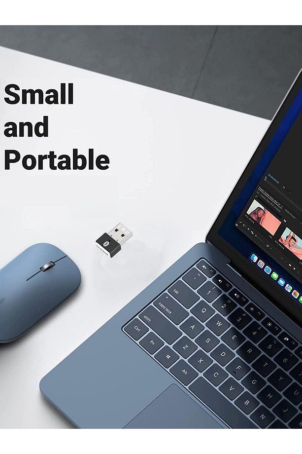 Bluetooth Adaptör 5.3 USB Bluetooth Dongle Kablosuz Masaüstü Laptop PC Tak/Çalıştır Window - 5