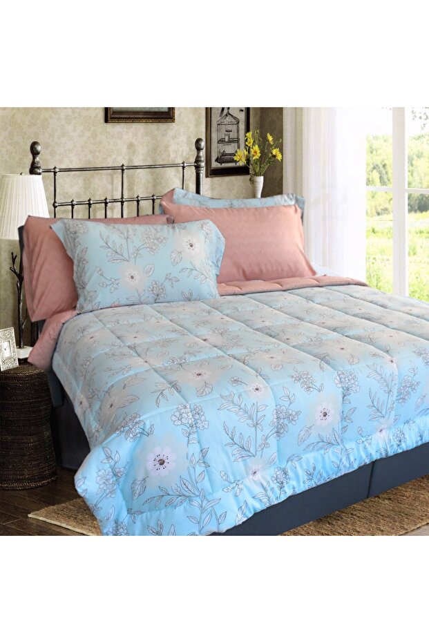 طقم لحاف فروتشي متعدد الألوان نفر 4 قطع - 2