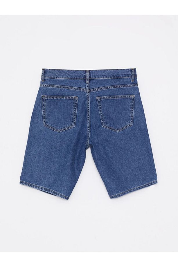 LCW Jeans Indigo Standart Kalıp Erkek Jean Şort - 6