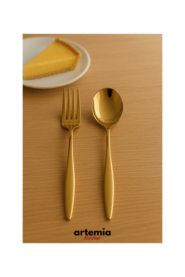 New Vega Gold Cutlery Set 24 Pieces for 6 People