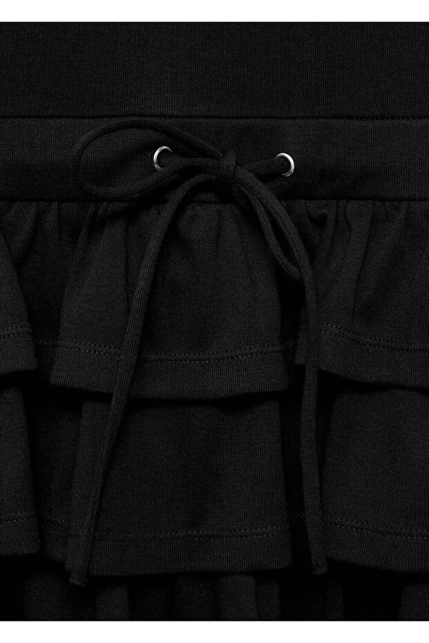 Fırfırlı kısa elbise - 7