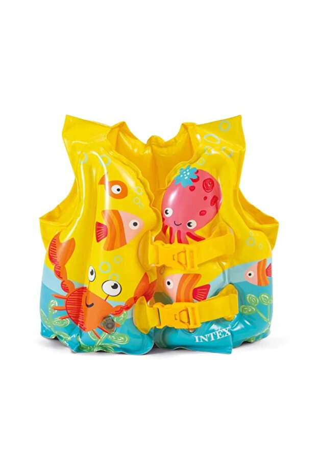 İsmiyle Al Intex Balık Desenli Baskılı Yelek 41x30 cm (3-5 Yaş)