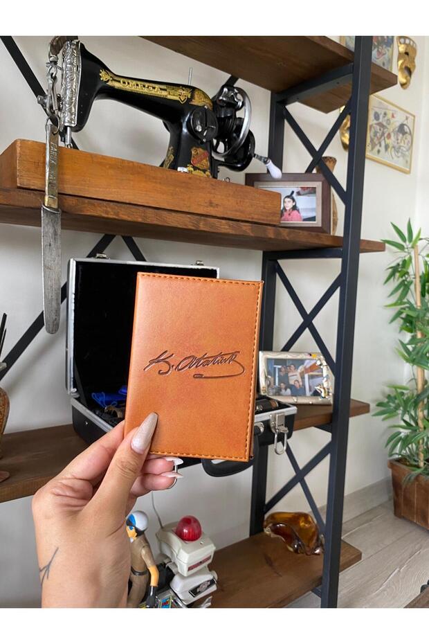 حافظة ترخيص السيارة من EFE LEATHER ATA مخيطة، حامل ترخيص السيارة، واقي ترخيص السيارة