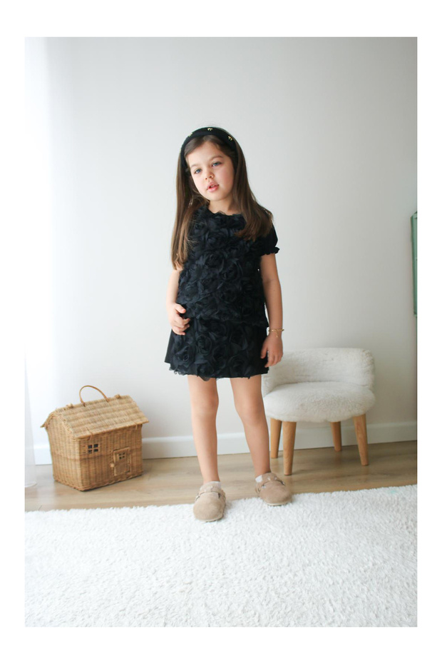 Girl's Flower Textured Bottom Top Set