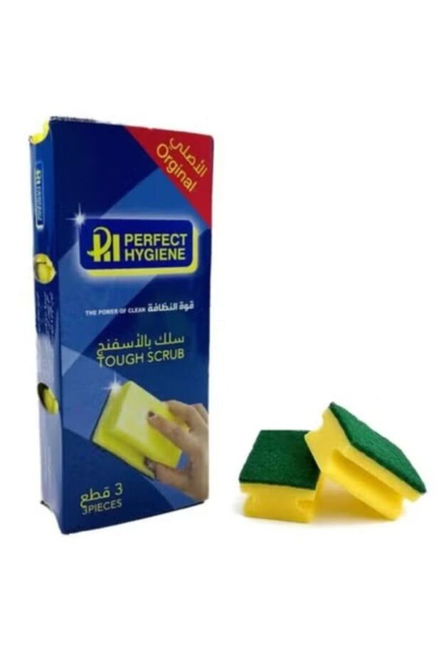 إسفنجة للجلي بسلك سماكة مضاعفة (3 حبة) - 1