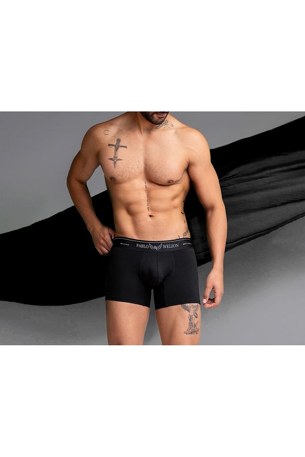 5'li Lüks Kutu Pamuklu ve Likralı Erkek Boxer - 3