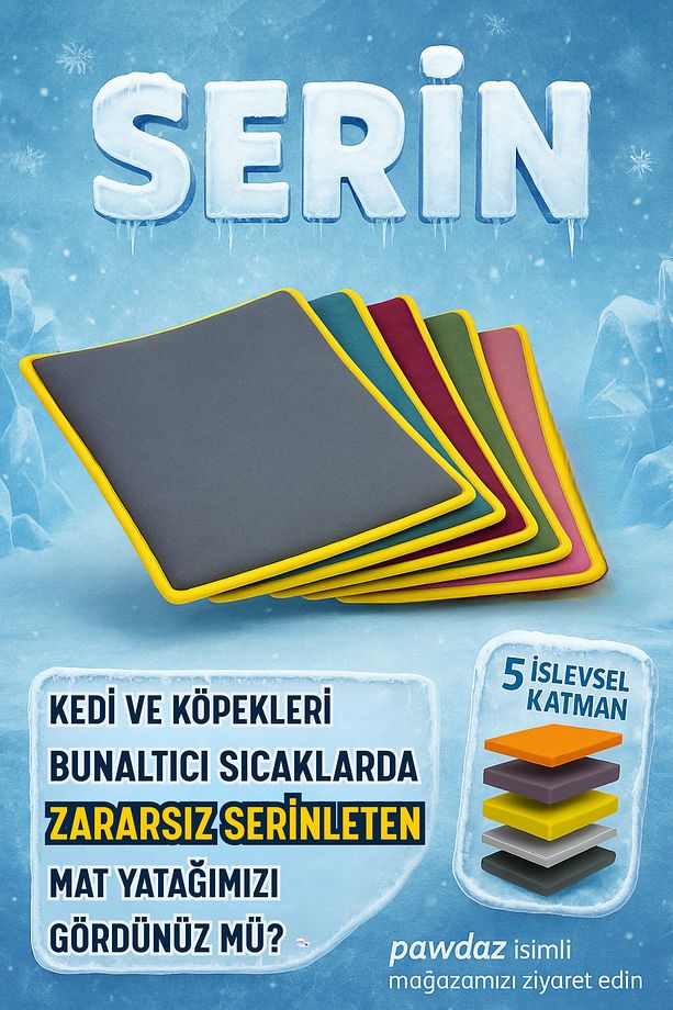 Basamak - Haki Serin Mat (60X40CM) Ve Duvar, Kalorifer Veya Yerde Kullanılabilen Yatak - 3