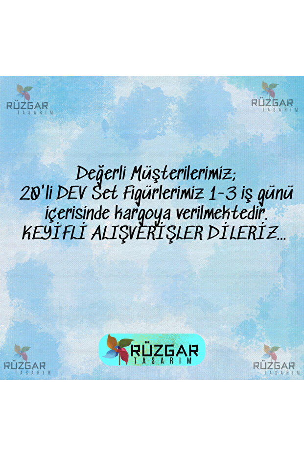 Tung Tung Sahur Karakterleri 20'li Dev Set - Sürpriz Hediyeli - 2