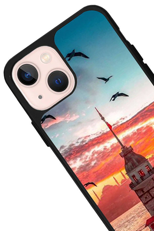 متوافق مع هاتف Apple iPhone 15، مطبوع، لون أسود غير لامع، سيليكون ناعم، واقي، غطاء ممتص للصدمات، جراب - 2