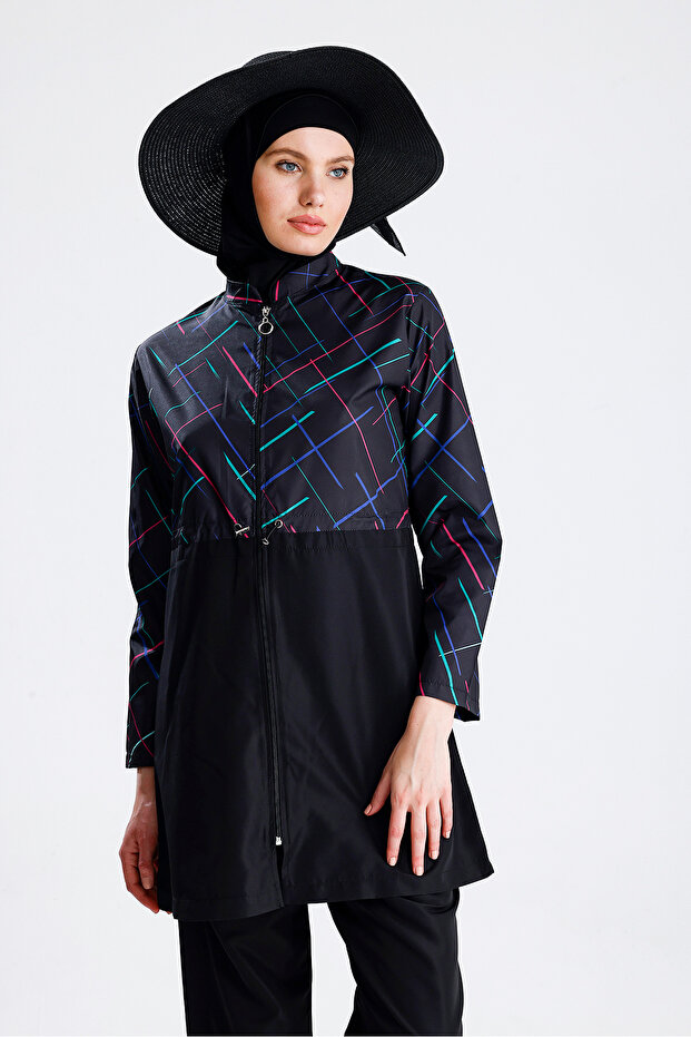 Water Repellent Parachute Hijab Swimsuit Light