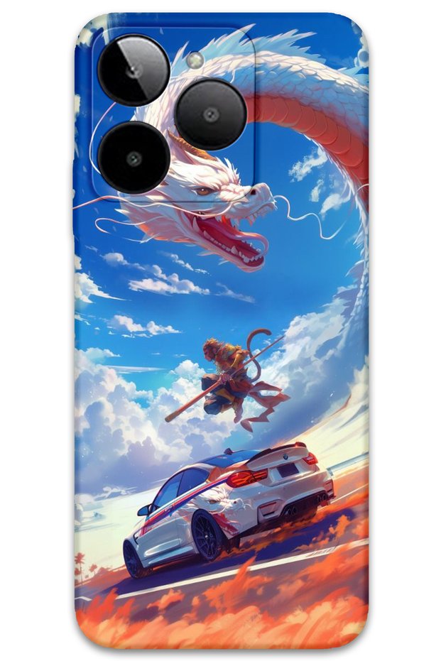 Gm Era 30 Compatible Car Patterned Phone Case + Screen Protector - 5764