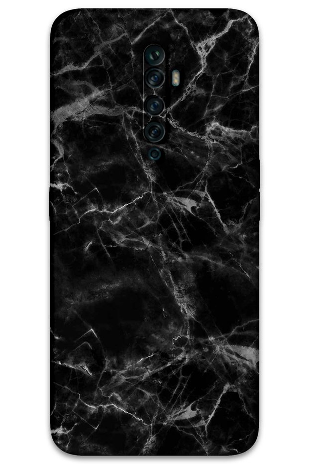 Oppo Reno 2Z Compatible Marble Patterned Phone Case + Screen Protector - 5815