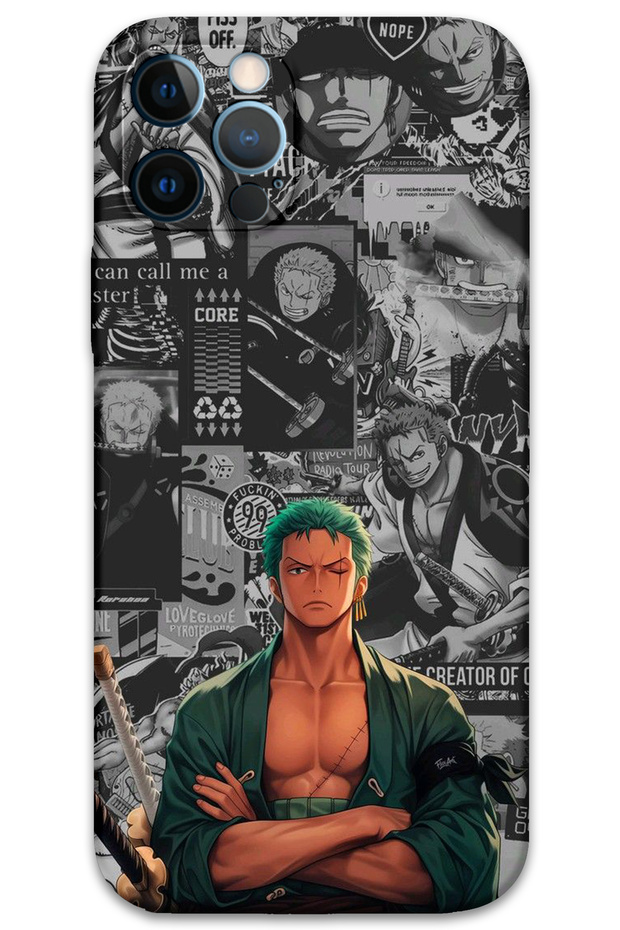 iPhone 12 Pro Max Compatible Anime Patterned Phone Case + Screen Protector - 5756