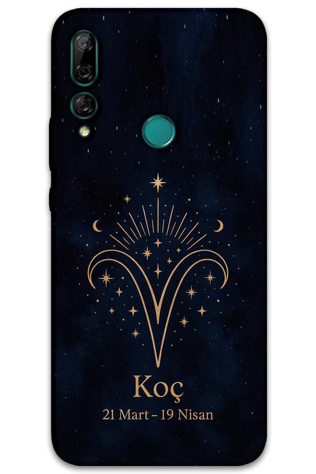 Huawei P Smart Z Compatible Aries Patterned Phone Case + Screen Protector - 5768