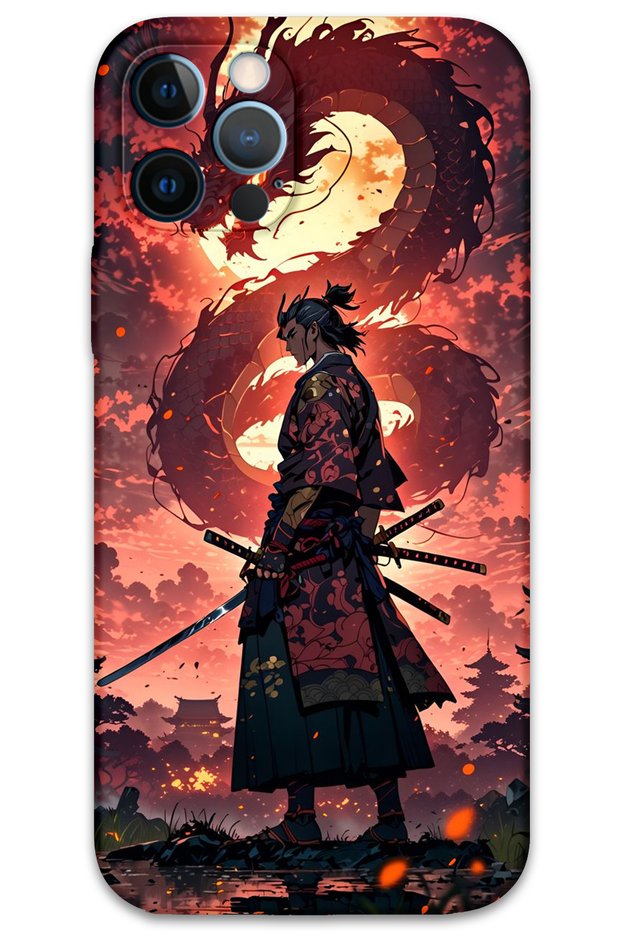 iPhone 12 Pro Max Compatible Anime Patterned Phone Case + Screen Protector - 5751