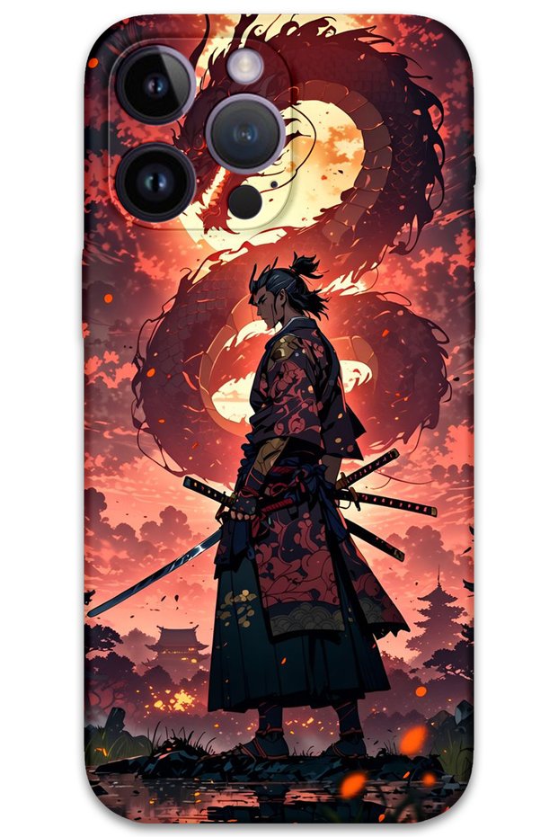 iPhone 14 Pro Max Compatible Anime Patterned Phone Case + Screen Protector - 5751