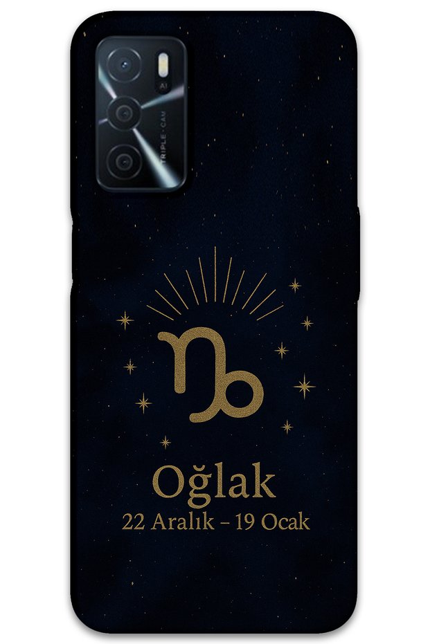 Oppo A55 Compatible Capricorn Patterned Phone Case + Screen Protector - 5777