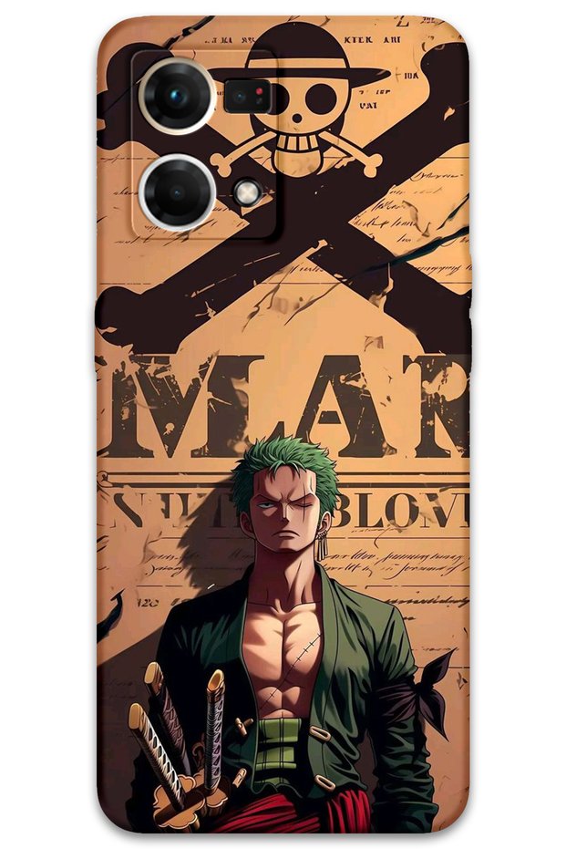 Oppo Reno 7 Compatible Anime Patterned Phone Case + Screen Protector - 5755