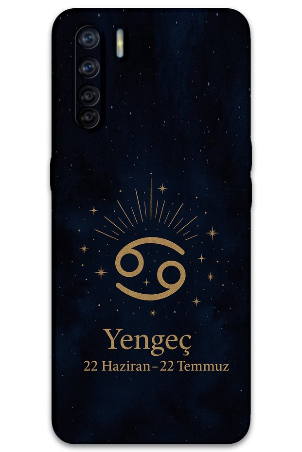 Oppo A91 Compatible Cancer Patterned Phone Case + Screen Protector - 5771
