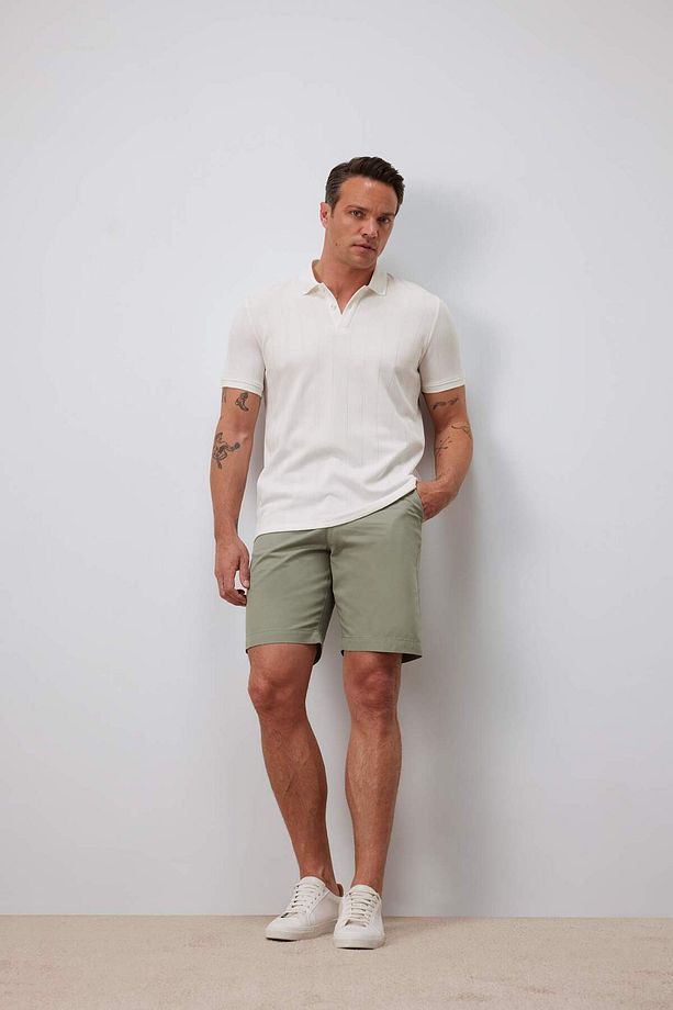 %100 Pamuk Regular Fit Gabardin Bermuda Şort C7684AX25SP - 2