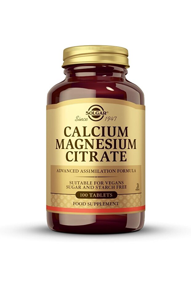 Calcium Magnesium Citrate, 100 Tablets