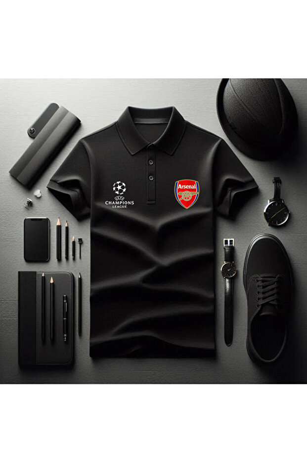 Arsenal Giants League Custom Design Polo Collar T-Shirt