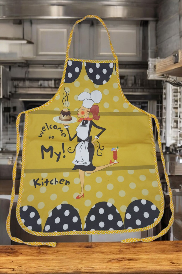 مريلة مطبخ منقوشة مقاومة للسوائل - 2