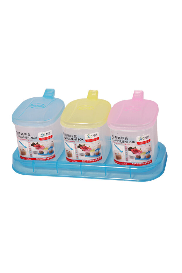 Spice jars with storage shelf - 1