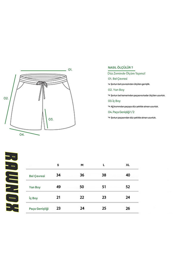 Siyah Arka Cepli Şort - 6