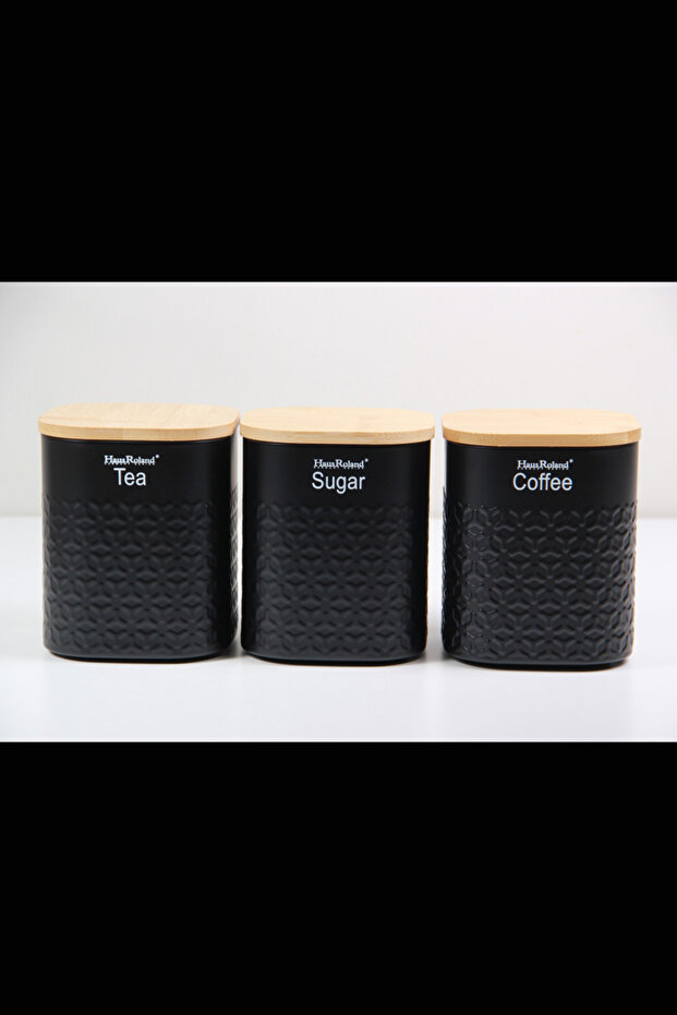 Tea, coffee and sugar storage jars - 6