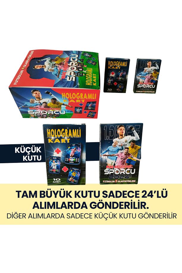 Süper Final Futbolcu Kartları- Sporcu 2024 - 2. Devre 8 Küçük Kutu 80 Adet Kart - Hologram Kartı - 3