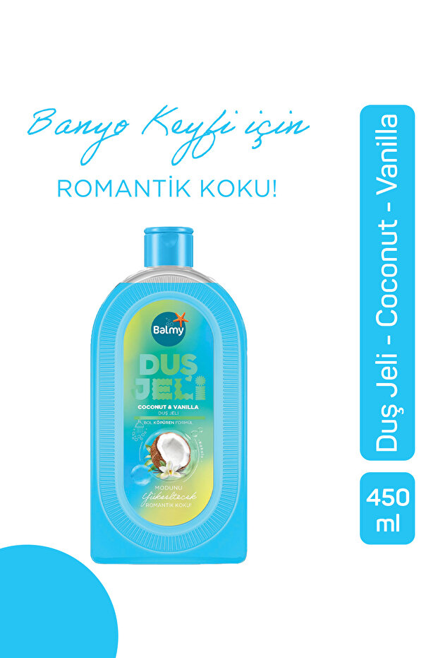 Besleyici ve Nemlendirici Hindistan Cevizi & Vanilya Aromalı Duş Jeli 450 ML - 1