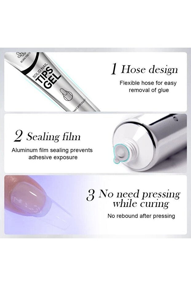 Solid Nail Tips Gel-30g - 4