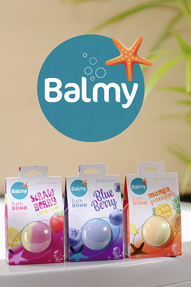 Çilek ve Limon Nem Bombası, Banyo Topu, Manikür Pedikür Topu 160 g - 7