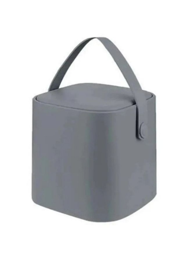 4L Mini Tezgah Üstü Çöp Kovası,Deri Tutma Saplı Şık Tasarım, Mutfak,Banyo Geri Dönüşüm Dostu - 1