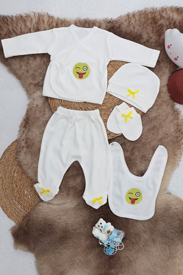 5 Piece Hospital Release Bodysuit Set 0-3 Months