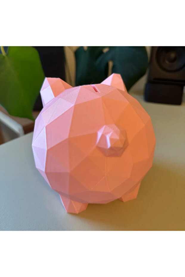 Cute Pig Piggy Bank – Low-Poly Design 3D Model - 3
