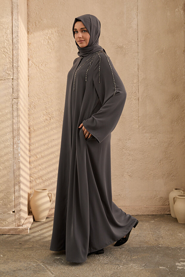 omuzda el işlemeli ferace - 4