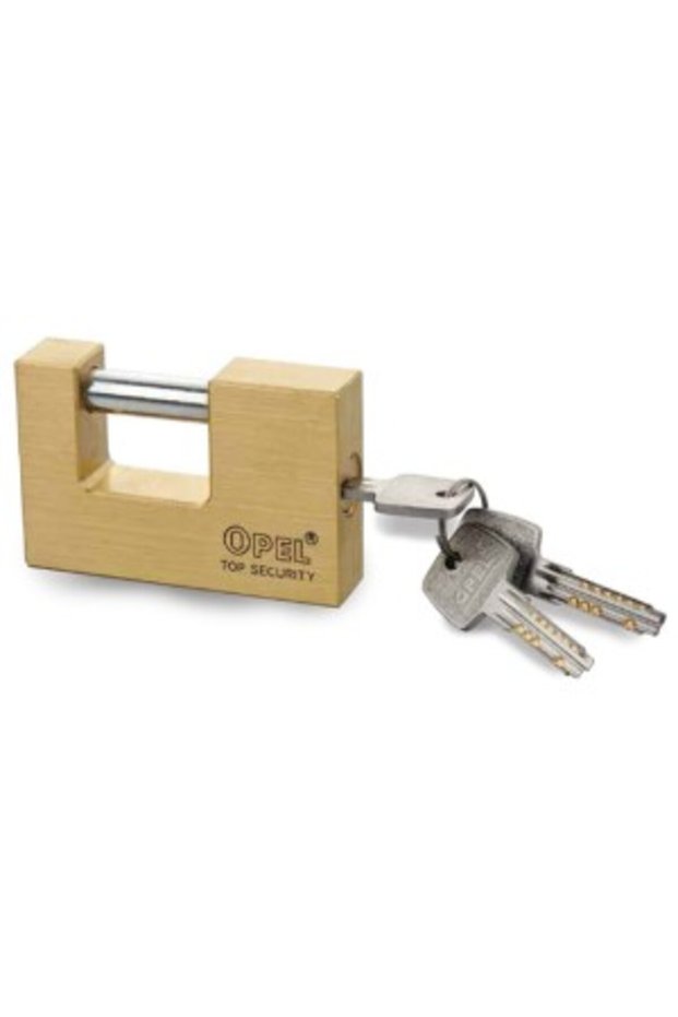Rectangular Brass Padlock, Wb-Dc Fingerprint Key - 70 Mm